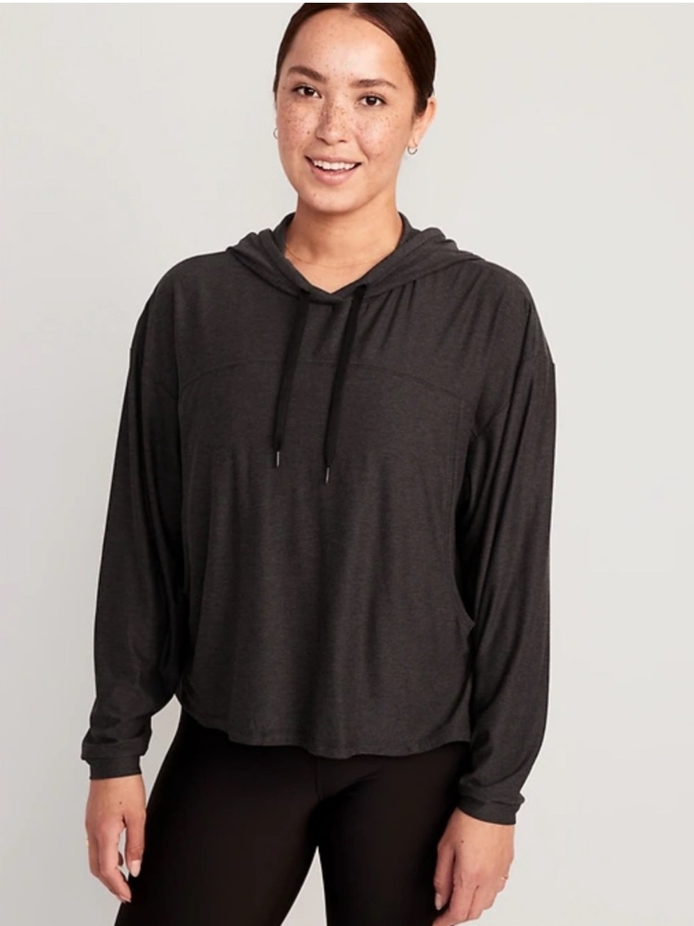 Old Navy Nursing/Maternity Hoodie - Charcoal Black